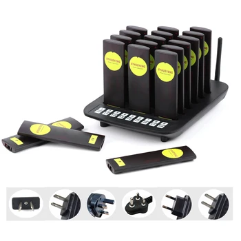 BYHUBYENG New Restaurant Pager Guest Paging Queue Management Calling System 1 Transmitter With 18 Restaurant Pager restaurant