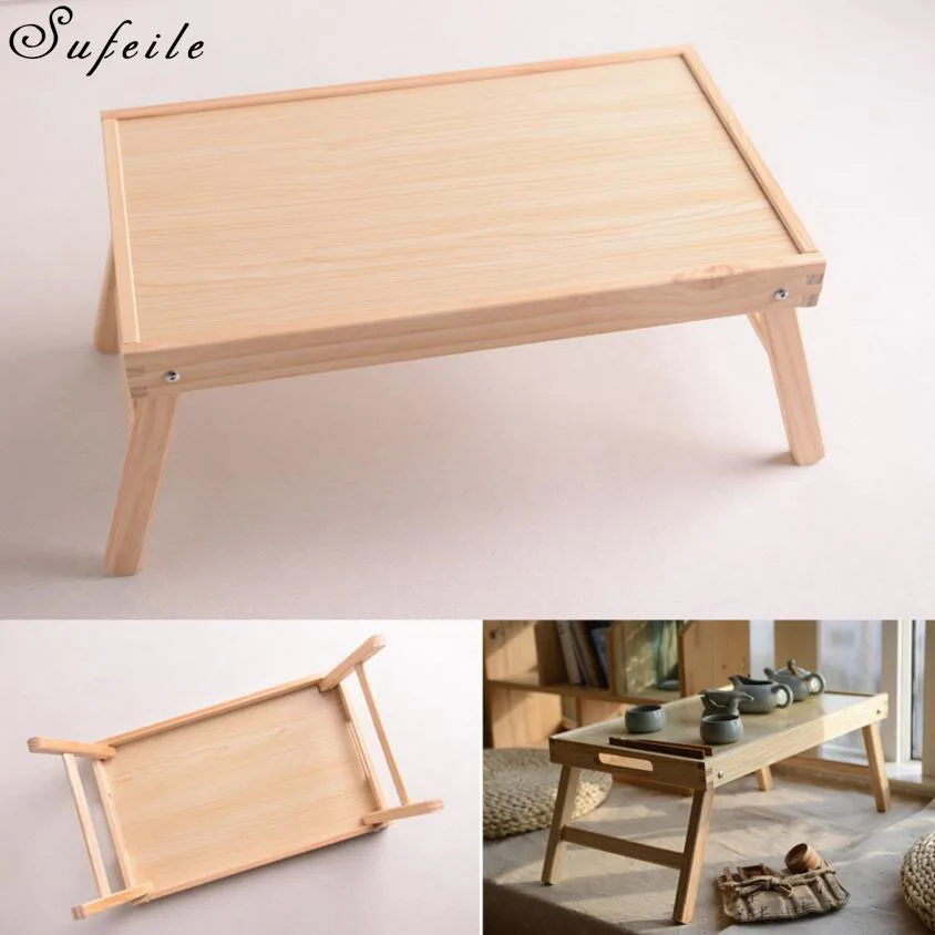 SUFEILE 2 цвета деревянная складная подставка для ноутбука для кровати портативный стол для ноутбука складной стол для ноутбука D5