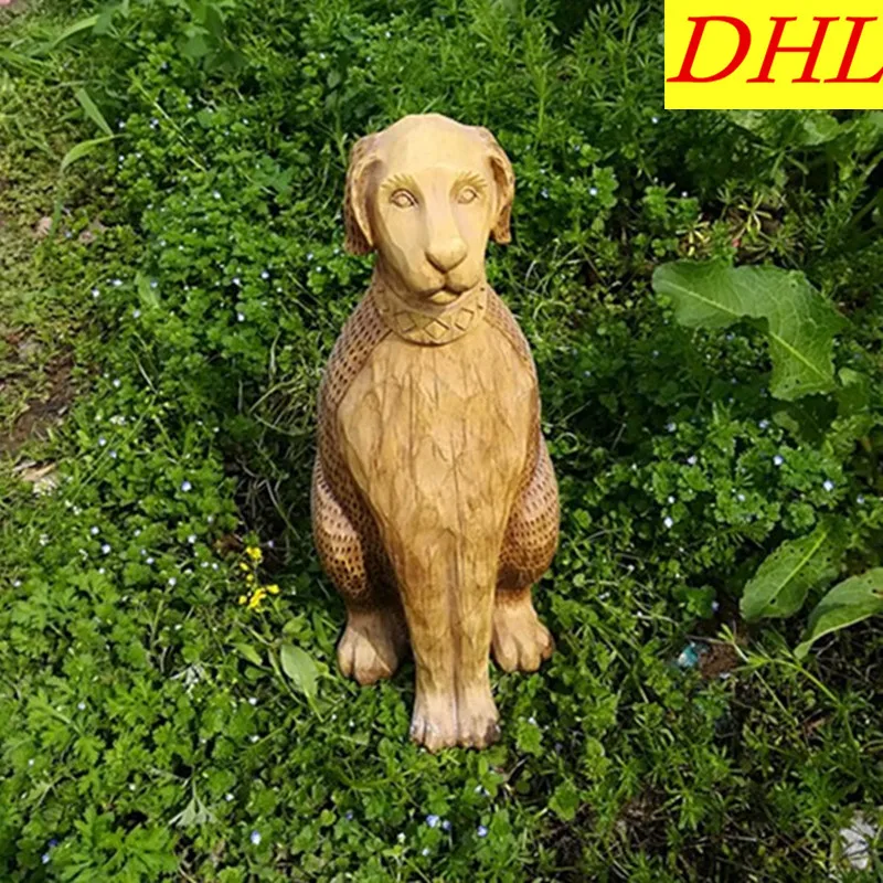 

Retro Nostalgia WORKMANSHIP Animals Carving Dogs Statue American Country Home Decorations Collectible Colophony Crafts L2107