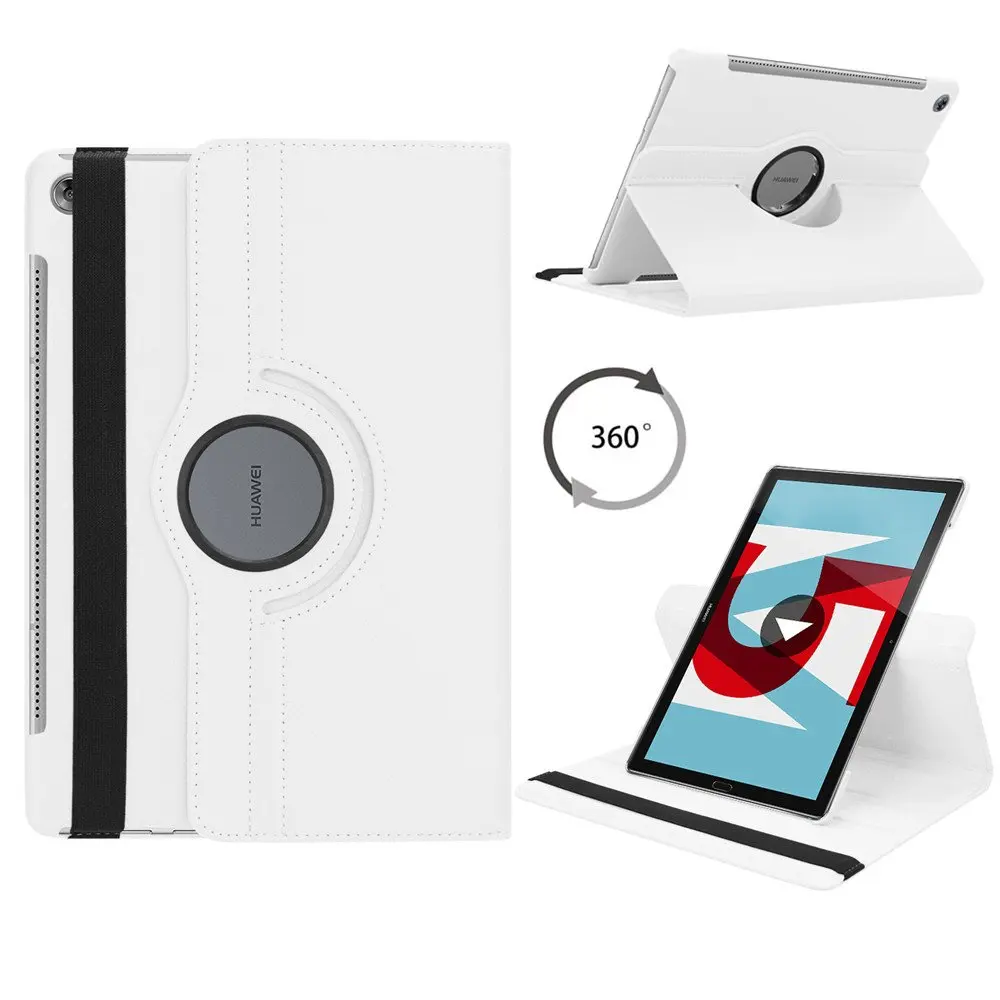 Вращающийся на 360 градусов чехол для huawei MediaPad M5 10,8, складной чехол-подставка для huawei MediaPad M5 Pro 10 10,", чехол для планшета - Цвет: M5 10.8 white