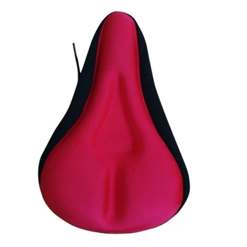 

BIKE BICYCLE EXTRA COMFORT SOFT GEL SEAT SADDLE CUSHION COVER -Red