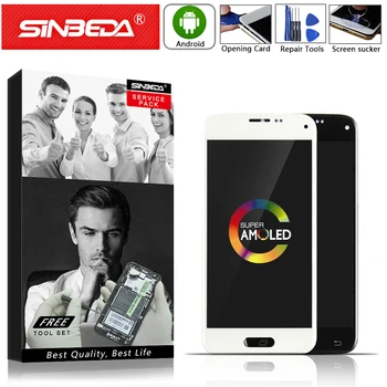 

AMOLED 4.5" Sinbeda For SAMSUNG Galaxy S5 Mini Display Touch Screen Digitizer For SAMSUNG S5 MINI G800 LCD G800H G800F G800 LCD