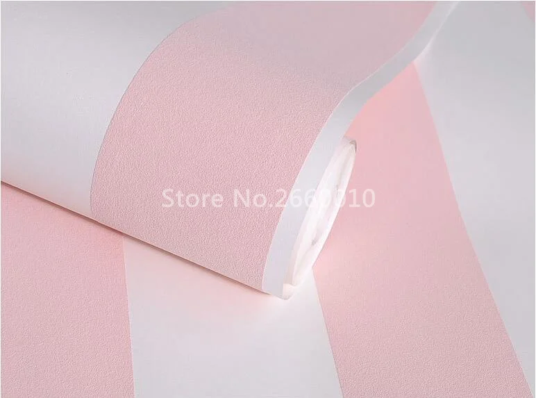 Уютный Розовый Белый Бежевый полосатый обои нетканого водонепроницаемый Современные домашнего декора минималистский гостиной обои 3D дизайн