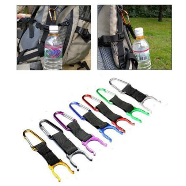 Silicone Ring Water Bottle Buckle Carabiner Clip Beverage Bottle Holder  Hook Travel Fishing Outdoor Camping Hiking Color Random - AliExpress