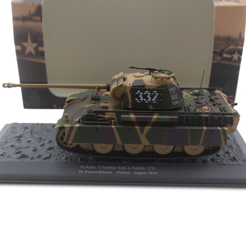 

1/43 pz.kpfw.v. Panther ausf.g sd.kfz.171 5 medium tank alloy finished product model