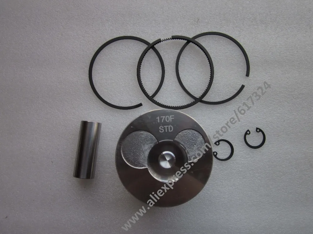 

The gasoline air cooled 170F,the piston group, part number:
