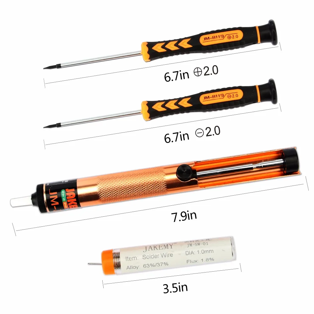 JAKEMY 23 in 1 Adjustable Temperature Electric Soldering Iron Kit Soldering Tool Portable Repair Tool Set Electronic Components JAKEMY 23 in 1 Adjustable Temperature Electric Soldering Iron Kit Soldering Tool Portable Repair Tool Set Electronic Components