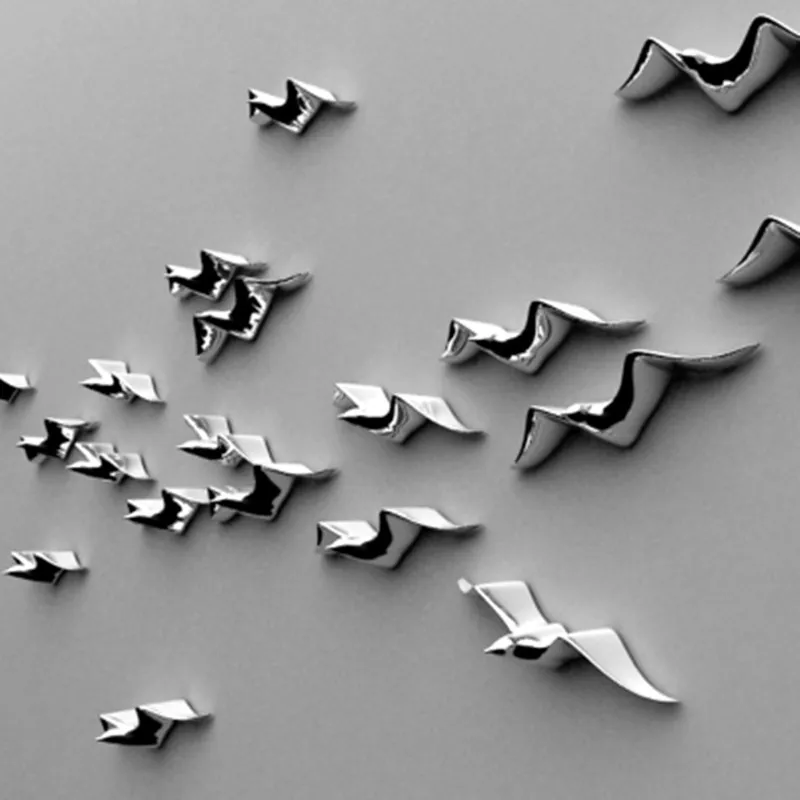

Modern Creative Wall Ceramic Home Accessories Seagull Birds TV Background Furnishings 3D Wall Hanging Decoration R728