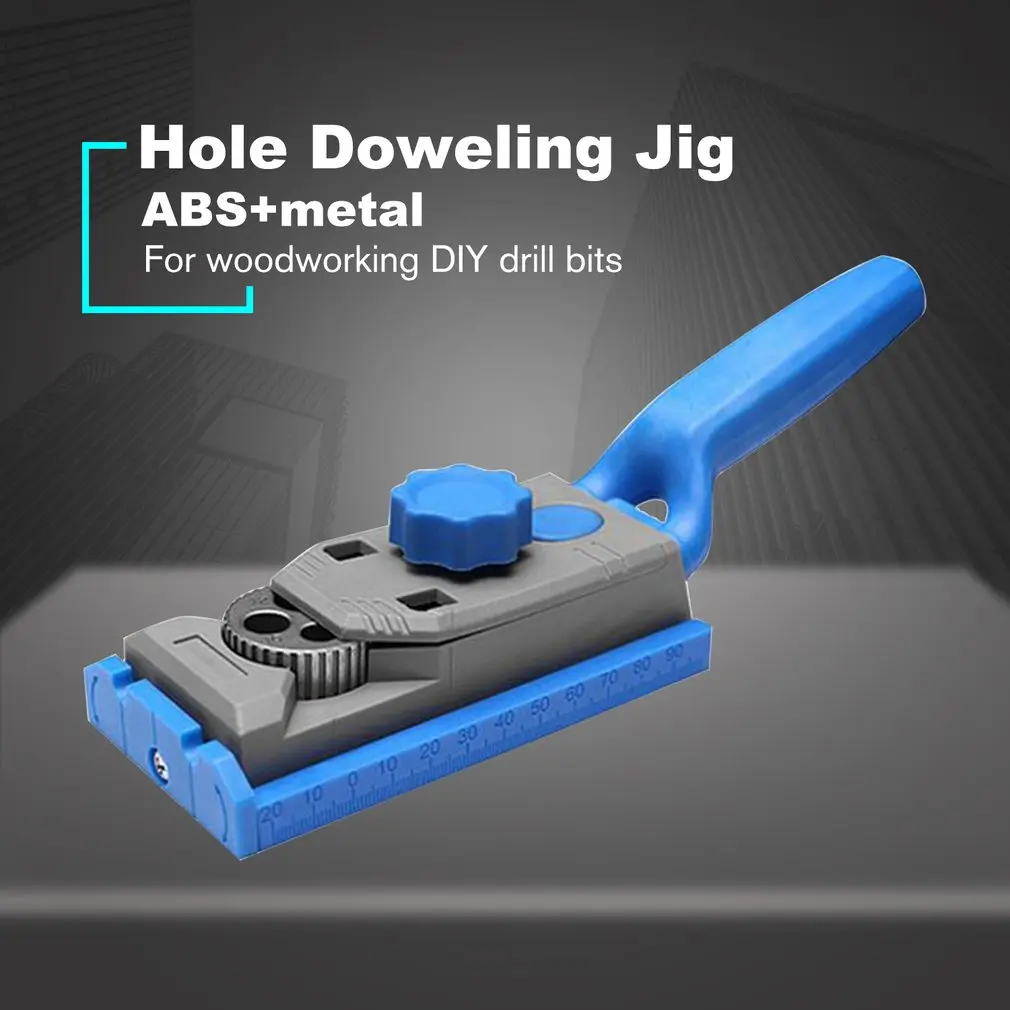 

Wood Dowel Hole Drilling Guide Jig Drill Bit Kit Woodworking Drilling Locator Guide Woodworking Carpentry Positioner Tool