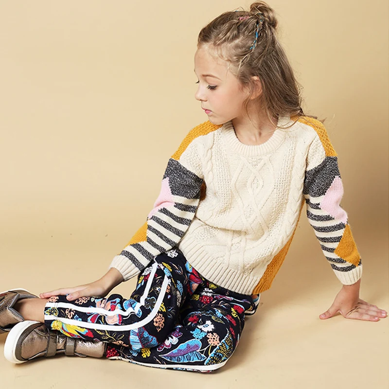 Girls Sweaters Children Clothing Winter Thicken Knitted Kids Pullovers Boys Sweaters Menina Kids Knitwear Fashion Child Clothes