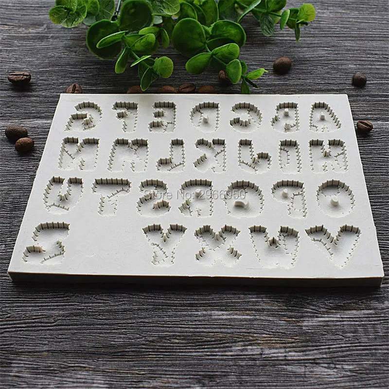 Patchwork Font Silicone Mold, Cake Decorative Tool, Bakery Mold, Kitchen Accessories SQ1717
