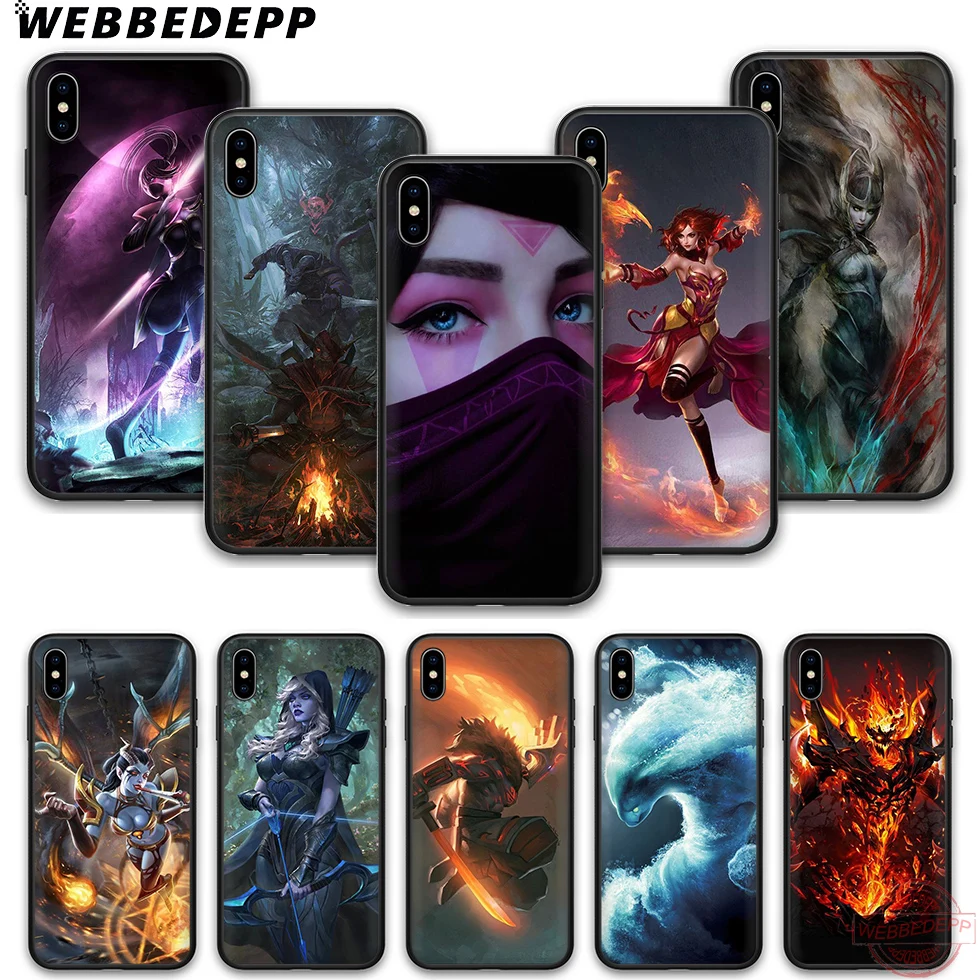 WEBBEDEPP Dota 2 Мягкий силиконовый чехол для телефона iPhone 5 6 7 8 Plus X XS XR Max.11 11peo 11proMax |