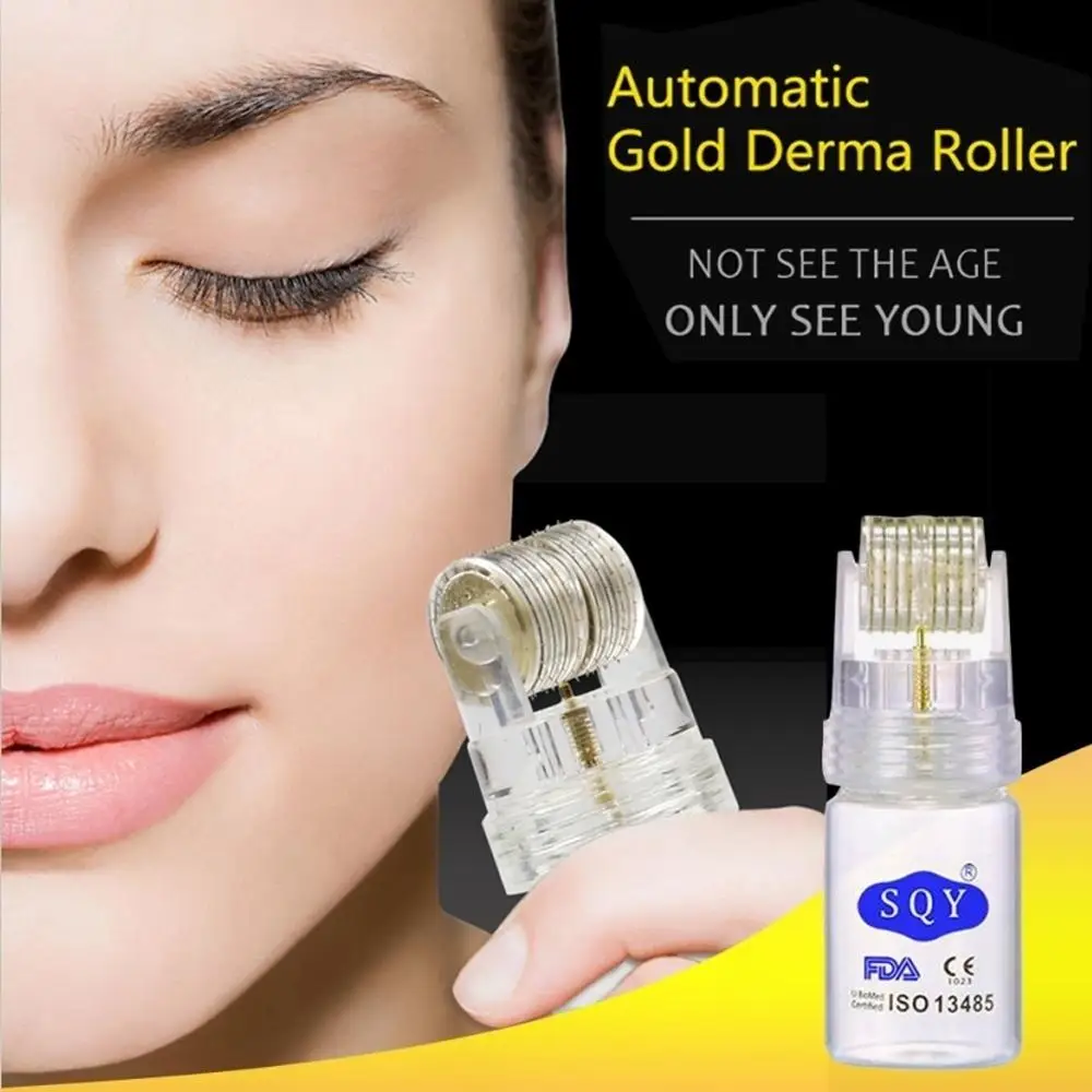 192 микро иглы Derma Roller с бутылкой титановые микроиглы для домашнего/салонного