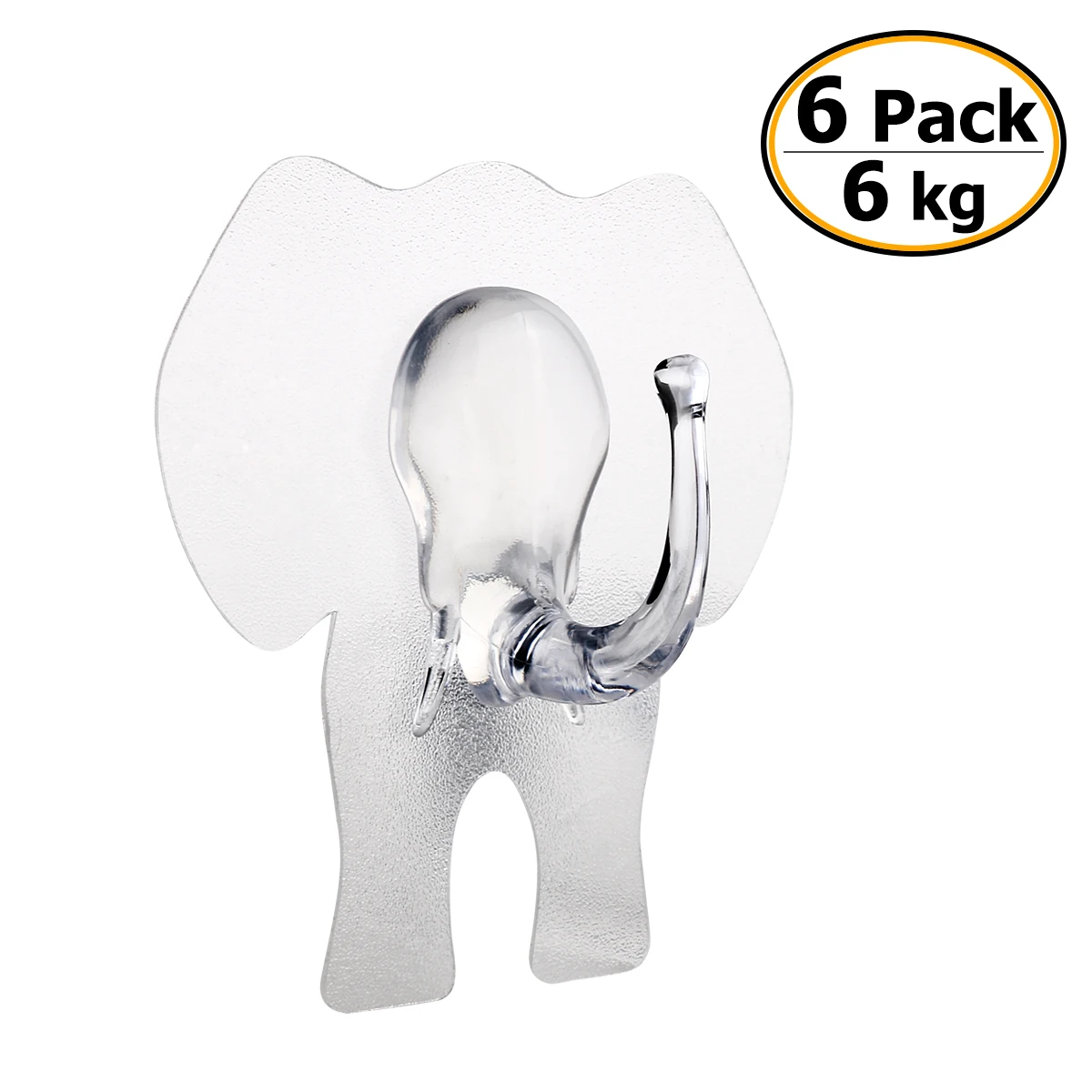 OUNONA 6pcs Strong Transparent Suction Cup Sucker Wall Hooks Hanger For Kitchen Holder Bathroom Accessories Storage | Дом и сад