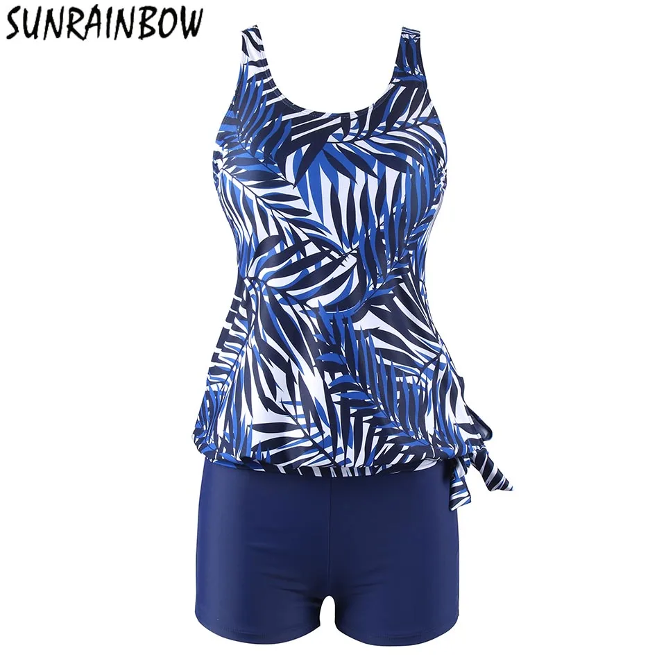 

SUNRAINBOW 2019 Women Swimsuit Two Piece Bathing Suits New Push Up Bikinis Bikini Set Patchwork Button Plus Size Swimwear 2XL