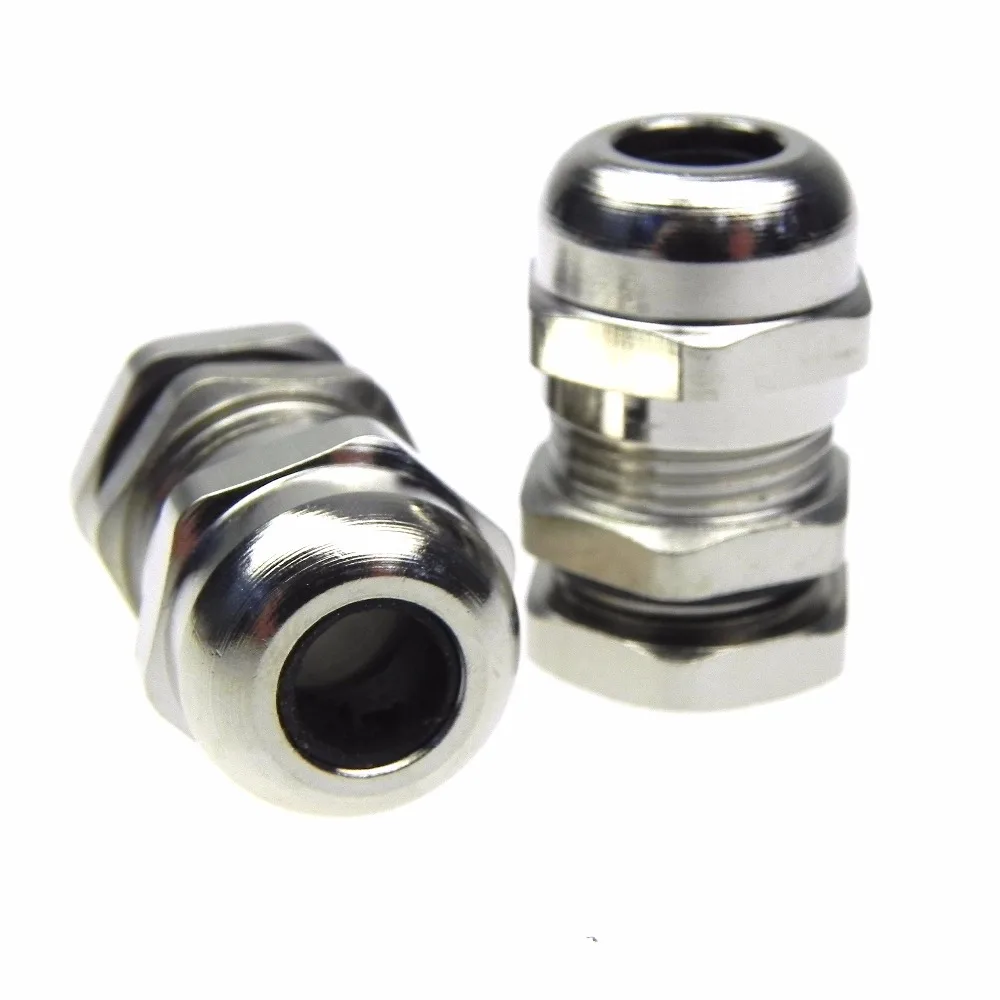 10PCS IP68 Waterproof Metal Cable Gland Connector 46mm Cable aluminum