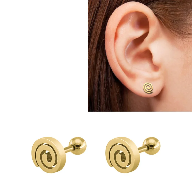 spiral earrings