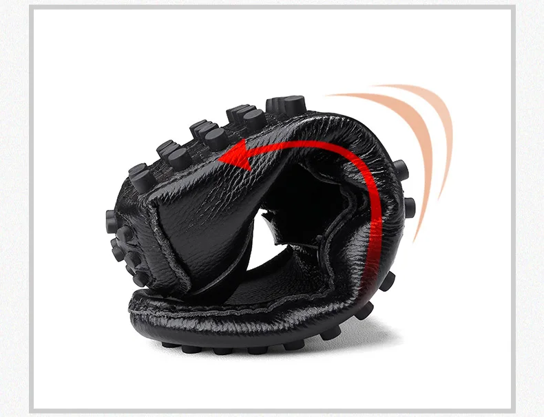 Натуральная кожа мужская обувь для мужчин лоферы с шипами Мокасины ...