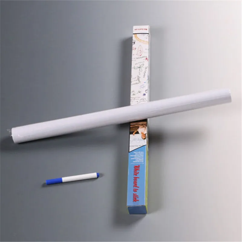 200*45CM Removable Whiteboard White Blackboard PVC Sticker Chalkboard Wall Sticker Children Paint Home Decoration
