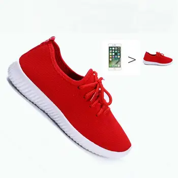 

new Comfortable shallow mouth small red shoes mesh breathable mesh shoes soft bottom non-slip black shoes casual mother shoes
