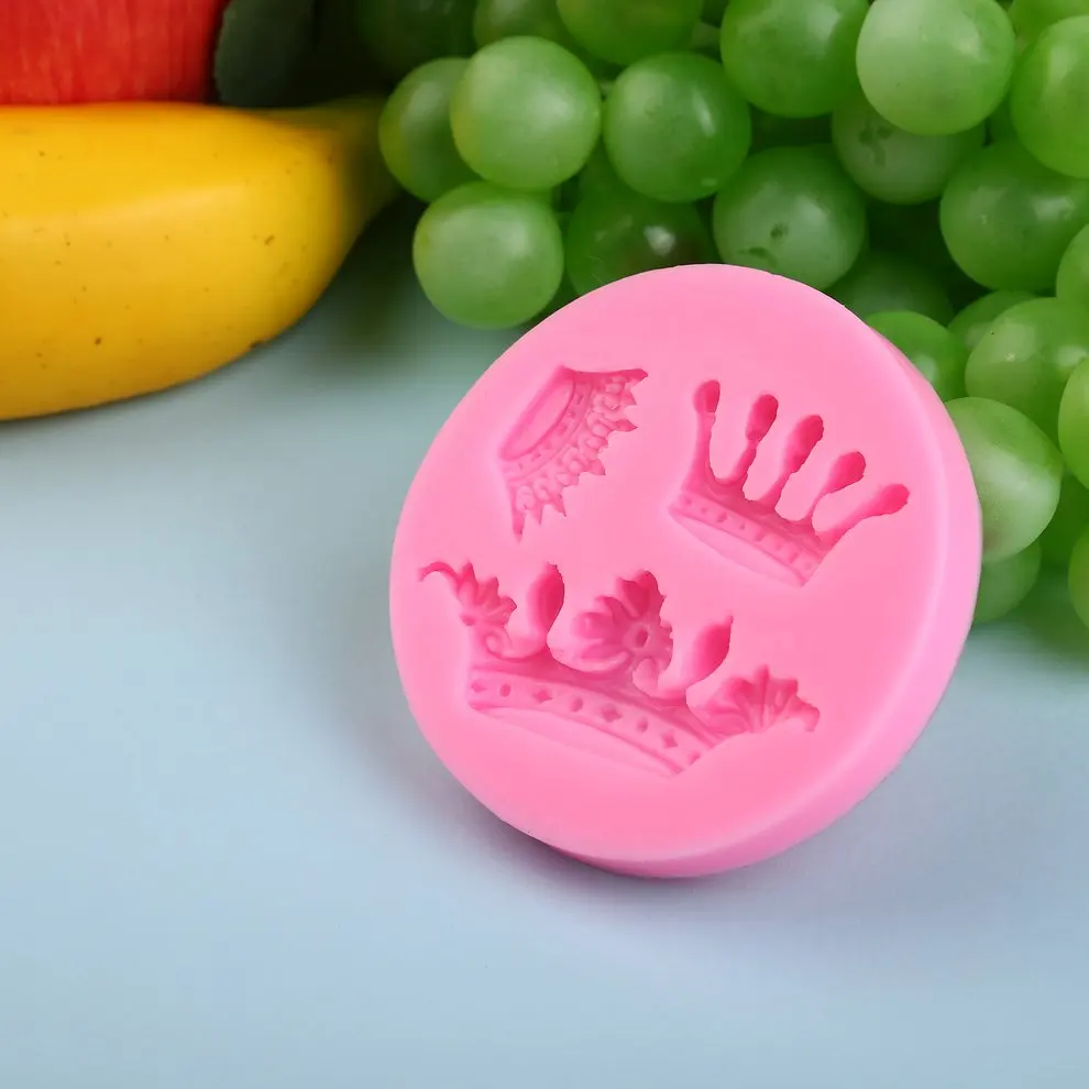 Crown Shaped Baking Mold 3D Silicone Fondant Cake Tool Pastry Soap