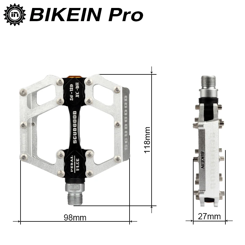 BIKEIN 3 подшипника Велоспорт Горный велосипед MTB BMX педали 9/16 &quotCNC алюминиевый сплав