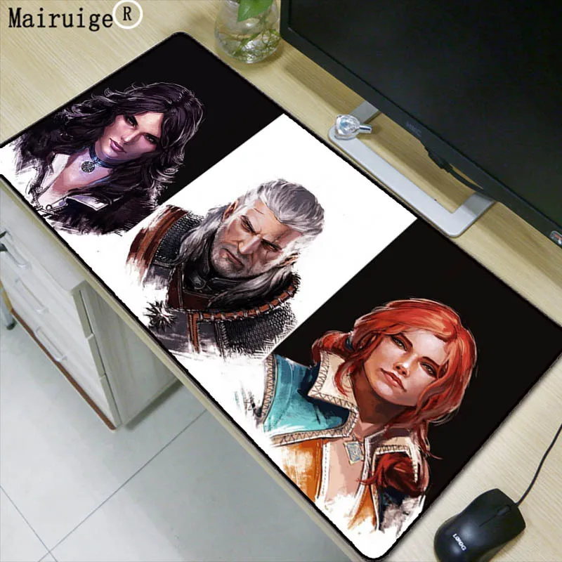 

Mairuige Large Witcher 900x400x3mm Pad To Mouse Notbook Computer Mousepad HD Print Gaming Padmouse Gamer To Laptop Mouse Mat