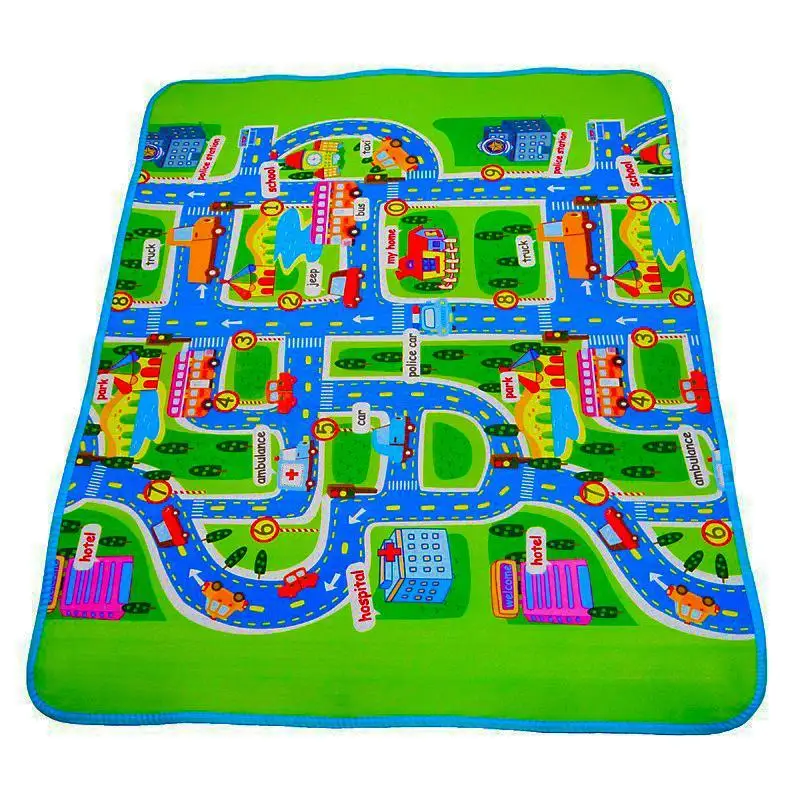 

0.5/0.3 cm Thick Town City Traffic Baby Crawling mat EVA Foam Climbing Pad Green Road Children's Play Mat Carpet for Baby