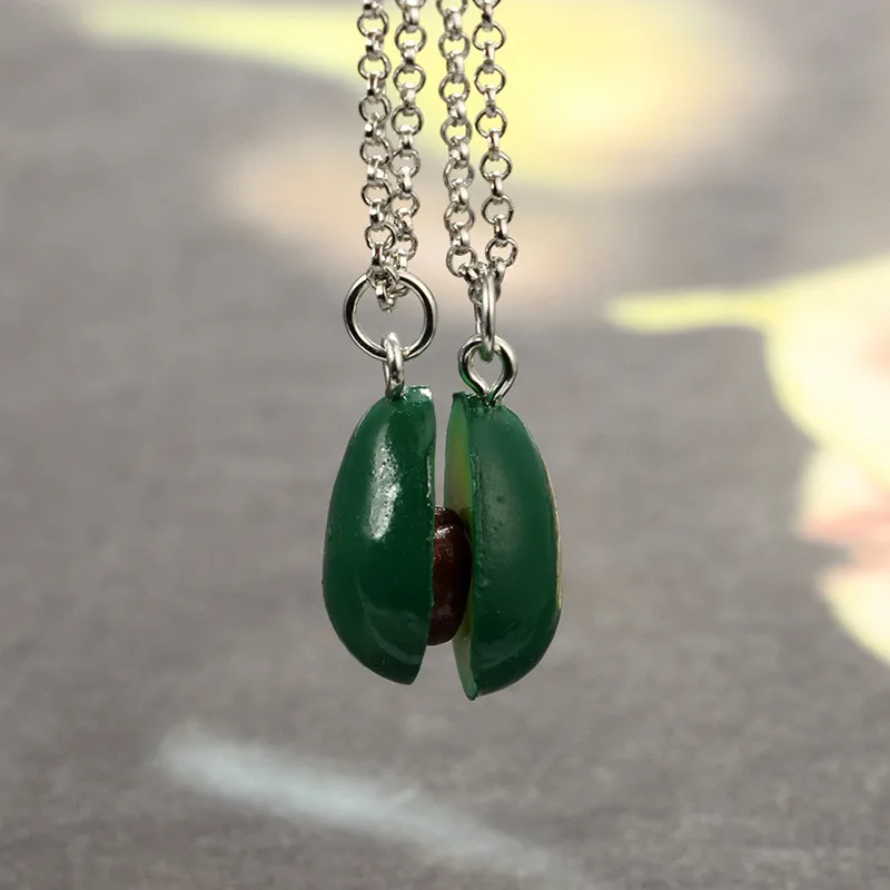 FUNIQUE зеленый кулон в виде ягоды ожерелье s женский авокадо сердце длинная Очаровательная цепочка ожерелье для женщин вечерние ювелирные изделия аксессуары