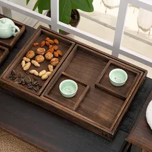 Производители продают деревянный чайный набор кунг-фу чайная церемония японский деревянный поднос удобный формат сжигания чайный поднос