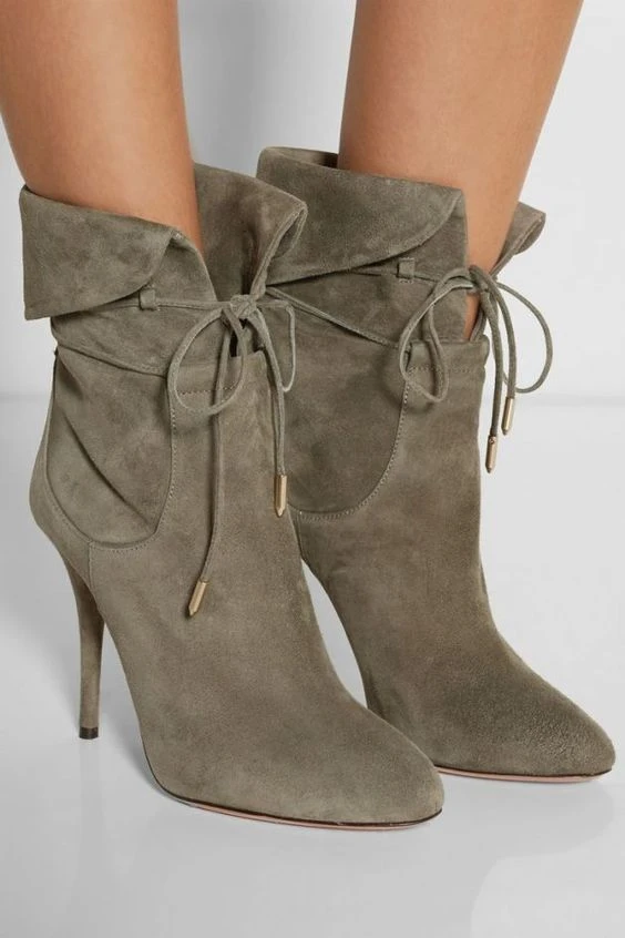 Sestito 2018 Woman Sexy Lace-up Ankle Strap Spring/Autumn Boots Ladies Sexy Thin High Heels Ankle Boots Girls Pointed Toe Shoes Sestito 2018 Woman Sexy Lace-up Ankle Strap Spring/Autumn Boots Ladies Sexy Thin High Heels Ankle Boots Girls Pointed Toe Shoes