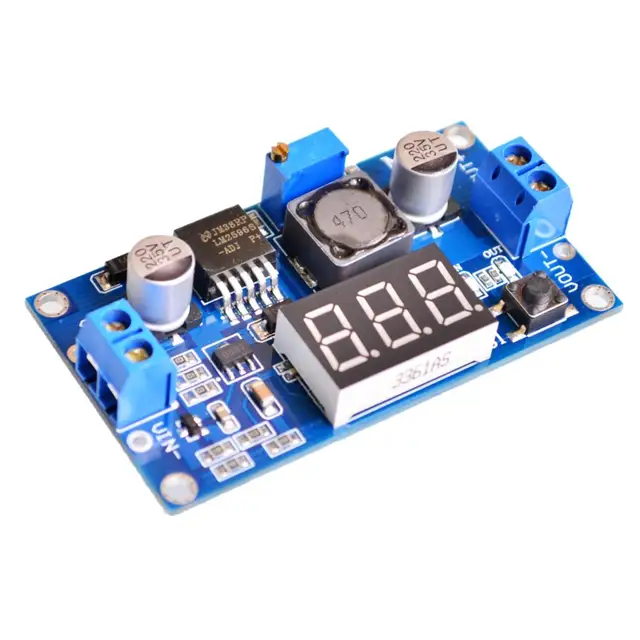 LM2596 DC 4.0~40 to 1.3-37V Adjustable Step-Down Power Module + LED Voltmeter 1