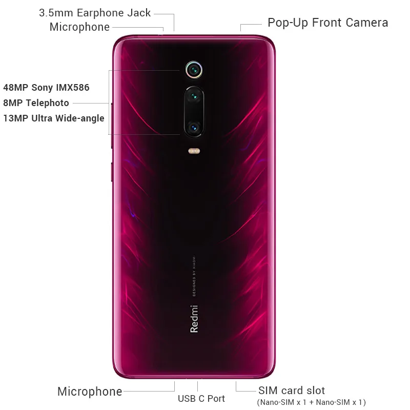 Глобальная прошивка оригинальный Xiaomi Redmi K20 Pro 6 ГБ 128 Гб Смартфон Snapdragon 855 Octa Core 39