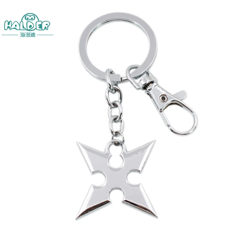 

Halder Classic Anime Kingdom Hearts Crown Figure Characters Keychains Silver Key Shaped Key Chains Pendants Trinkets For Man