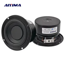 AIYIMA 2 шт. сабвуфер аудио динамик портативный мини-стереодинамики НЧ-динамик полный диапазон громкий динамик Рог 3 дюймов 4 Ом 8 Ом 25 Вт