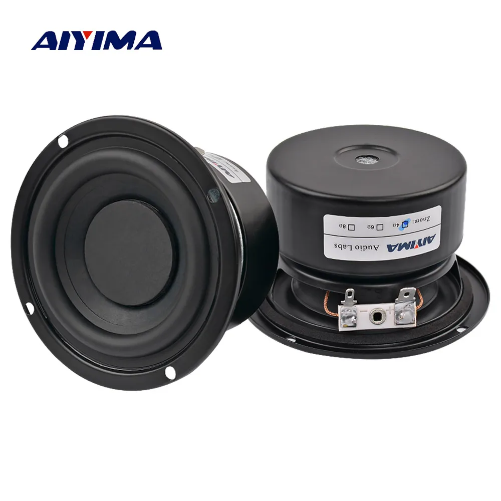 AIYIMA 2PCS Subwoofer Audio Speaker Portable Mini Stereo Speakers Woofer Full Range Loudspeaker Horn 3 inch 4 Ohm 8 Ohm 25W AIYIMA 2PCS Subwoofer Audio Speaker Portable Mini Stereo Speakers Woofer Full Range Loudspeaker Horn 3 inch 4 Ohm 8 Ohm 25W