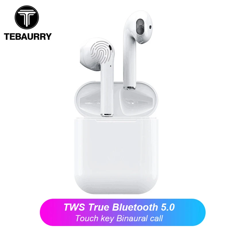 

Original i12 TWS Mini Air pod Bluetooth 5.0 Earphone True Wireless Headset Touch Earbuds Ear pods Binaural call for smartphone