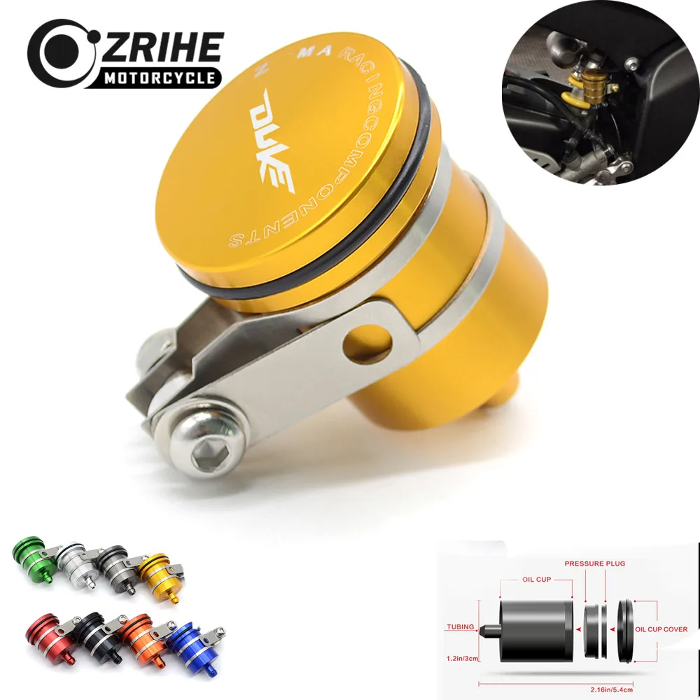 ZRIHE logo DUCK for KTM 1290 SupeR Duke R/GT 2014 2015 2016 2017 Motorcycle Brake Fluid Reservoir Clutch Tank Oil Fluid Cup