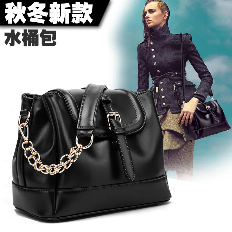 

Small fragrant bag bag spring new 2015OL postman chain bucket bag shoulder diagonal cross packet A51