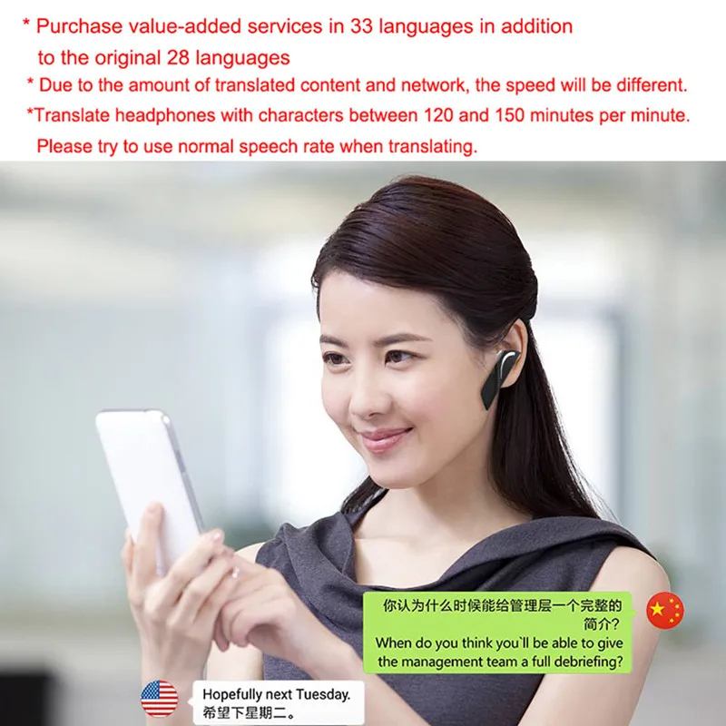 Intelligent 28 instant Language translator Voice Wireless bluetooth