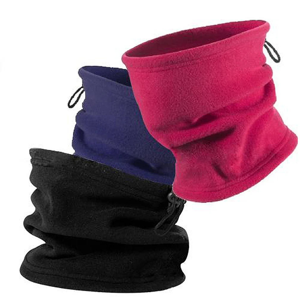 Горячее предложение унисекс 3-в-1 многоцелевой из Полар-флиса снуд шапка Для женщин Для мужчин шею одежда шапка вязанная Балаклава 3 цвета