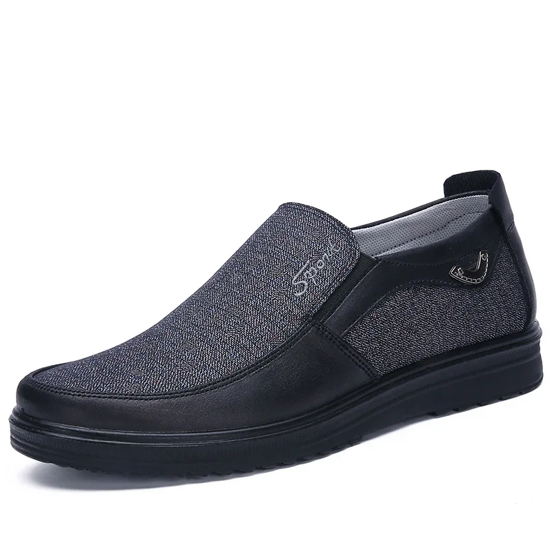 Мужская модная Тканевая обувь без шнуровки, размер 38-48,, мужская повседневная обувь высокого качества с дышащей сеткой zapatos hombre - Цвет: Серый