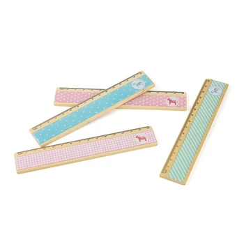 

Wooden Ruler Korea Style Stationery Small Fresh Sweet Vintage Wooden Ruler