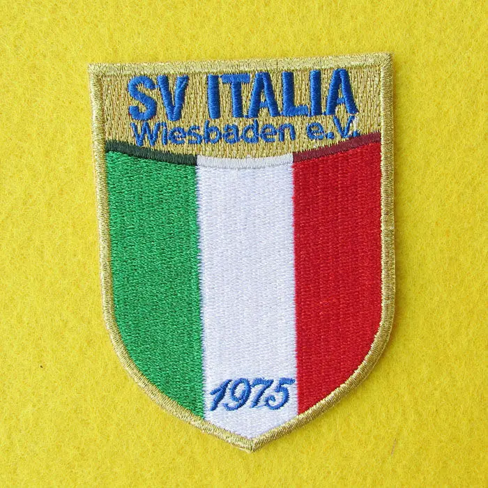 Знак с вышивкой флага SV ITALIA высокое качество золотая нить