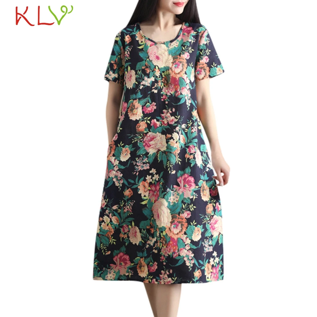 

Dress Women Vintage Casual Print Elegant Boho Casual Summer Dress Beach Party Night Dress 2019 PlusSize Vestidos Robe Femme 19My