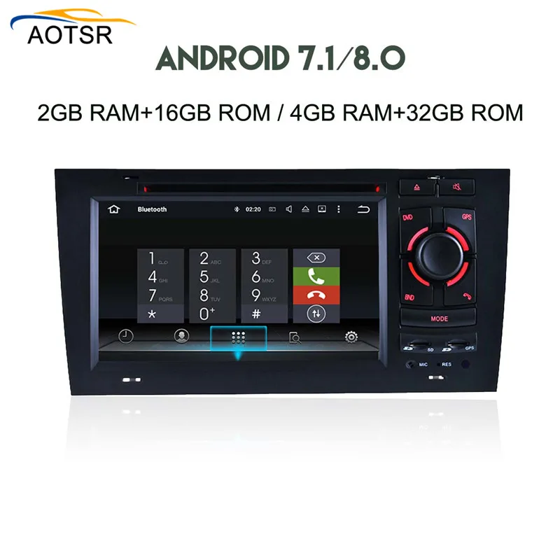 Flash Deal 2 Din Android 8.0 Car DVD player For AUDI A6 1997-2004 GPS Navigation Multimedia autostereo WIFI Audio Stereo Radio Headunit 8