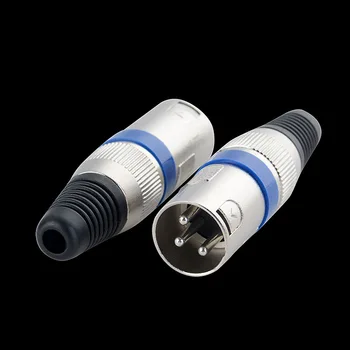 

100PCS Audio Microphone Plug, Microphone Mixer Connector, General Three Core Balanced Audio Line Jack Free Shipping