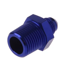 Car-Styling Blue Various AN6 AN8 NPT Straight Fuel Oil Air System Hose End Fitting Adapter Automobiles Replacement Parts