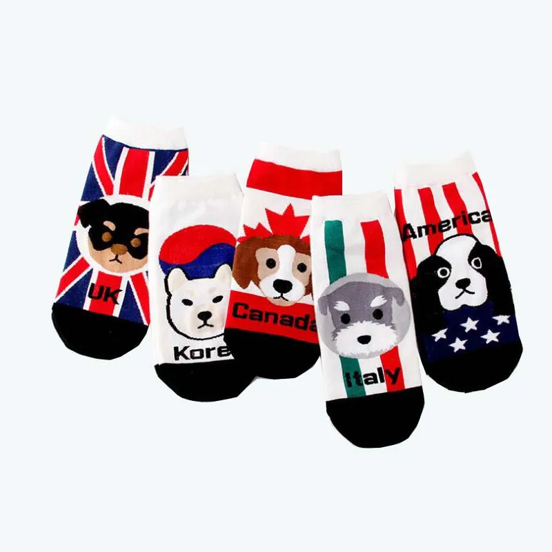 

Brand New women lovely cartoon socks spring summer and autumn colorful funny cotton sock women's ang lady animal short socks