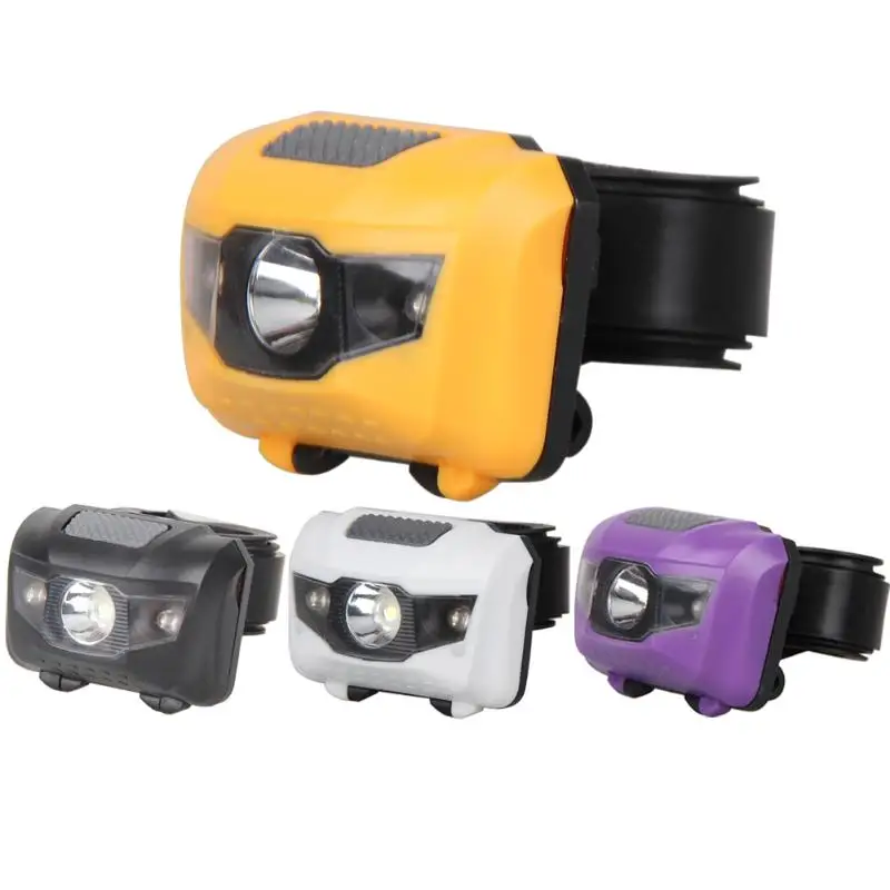 Cheap 3W LED Headlamp White Waterproof Headlight 2 Red Flashlight Camping Riding 3